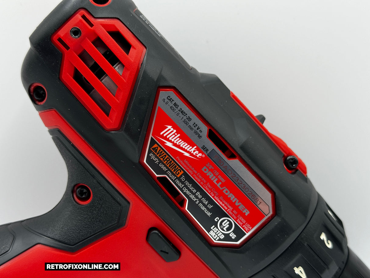 Milwaukee M12 2407-20 3/8 inch Drill Driver (Tool Only)