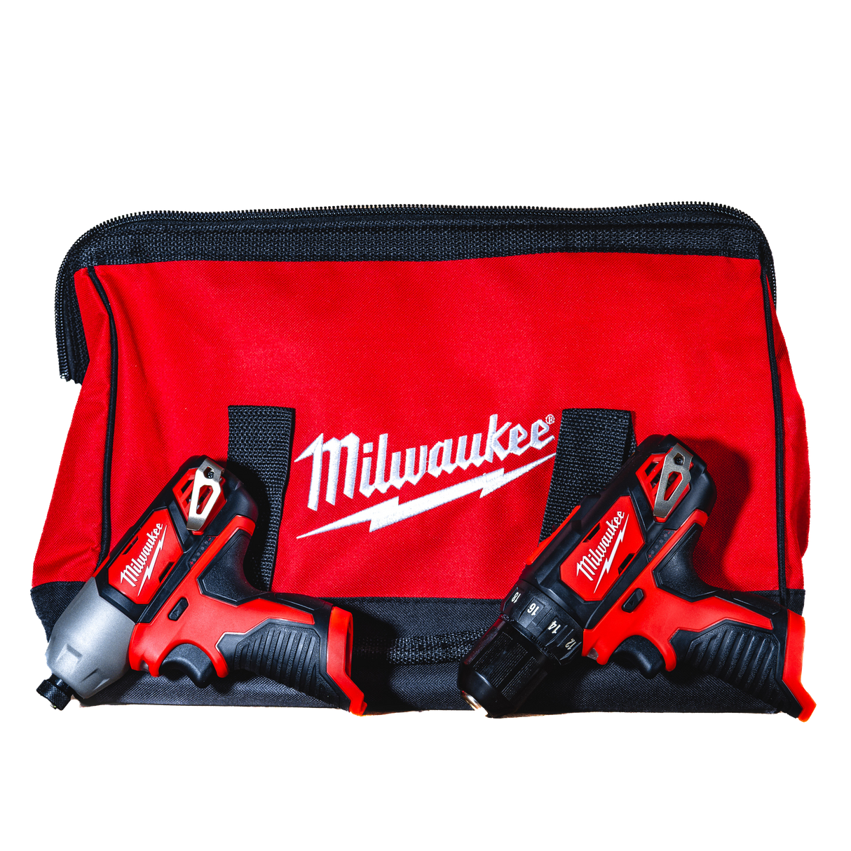 M12 SET - Milwaukee M12 ⅜" Drill Driver ¼" Hex Impact Driver with USA Milwaukee BAG