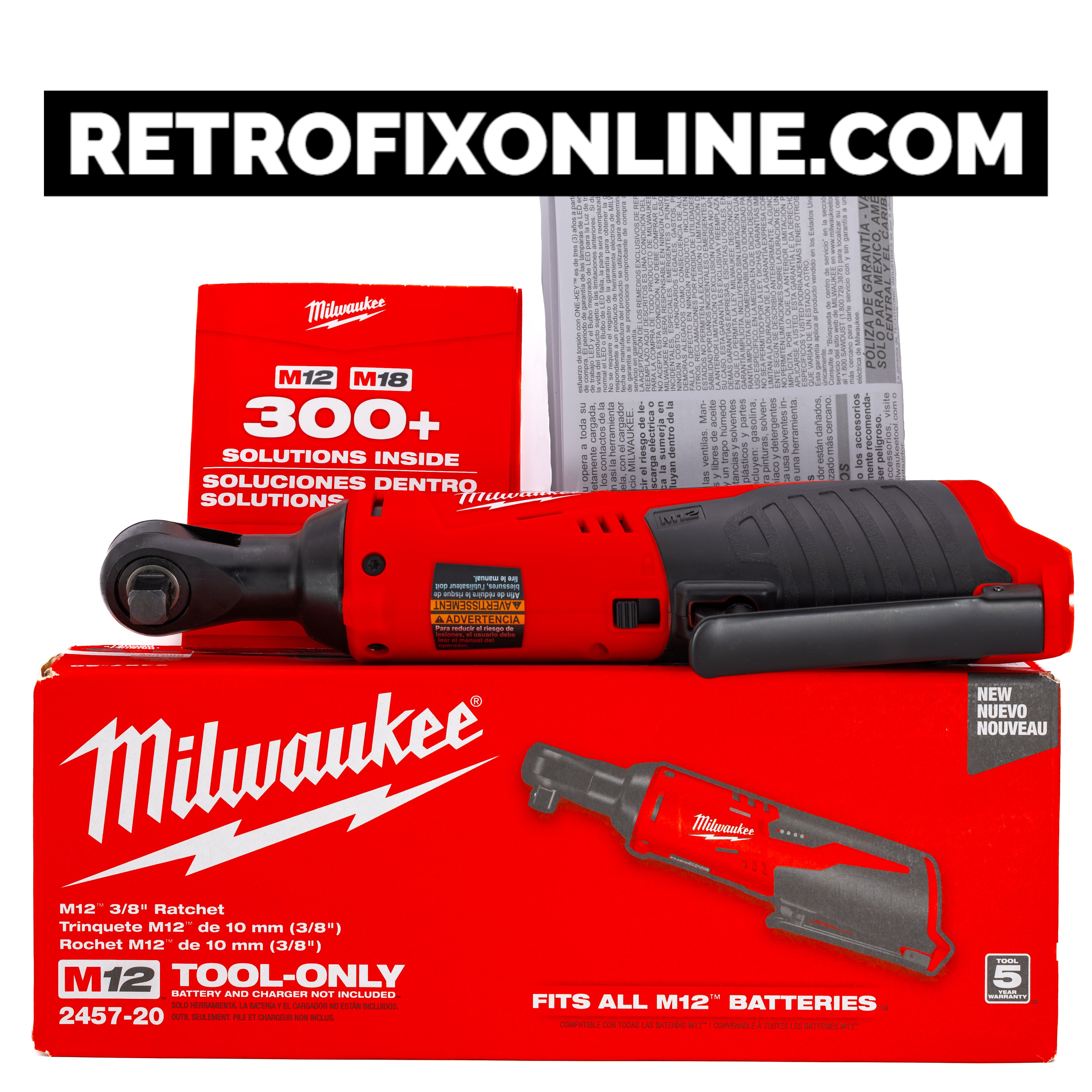 Milwaukee M12 2457-20 Cordless 3/8